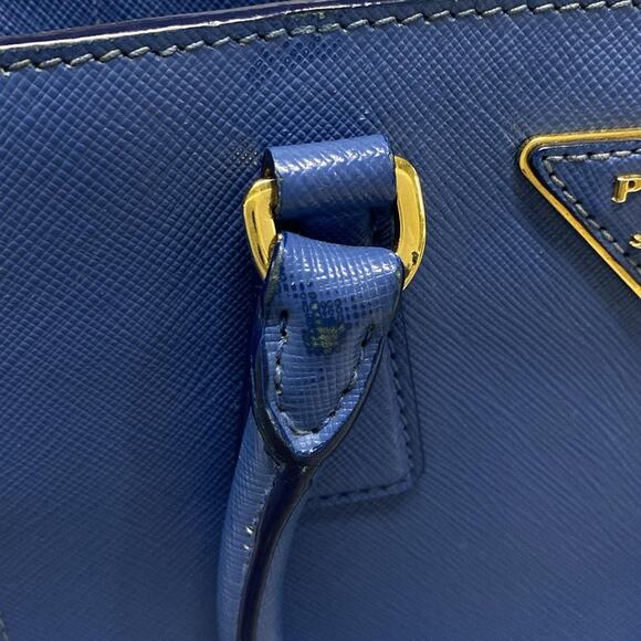 PRADA Triangle Logo Tote Bag BN2608 Saffiano Lux (Leather) - Picture 15 of 16